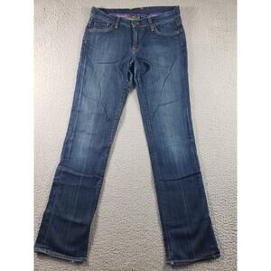 Lucky Brand Jeans Gene Montesano Women's 6 Blue Denim Sundown Straight 28x32